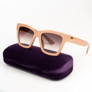 SALE! NEW Gucci GG1714S 005 Rose Pink Brown Gradient Women Square Sunglasses